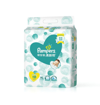 帮宝适清新帮泡泡帮纸尿裤nb76